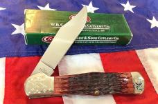 Case xx Large Folding Hunter (Mdl# C61050 SS) w/ Super Redish Brown Bone Handles -NOS