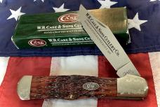 Case xx Large Folding Hunter (Mdl# C61050 SS) w/ Super Redish Brown Bone Handles -NOS