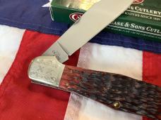 Case xx Large Folding Hunter (Mdl# C61050 SS) w/ Super Redish Brown Bone Handles -NOS