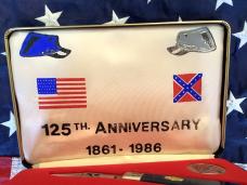 Case xx Civil War Lg Jack Knife Set w/ One in Grey and one in Blue Synthetic Handles -NOS