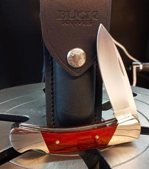 Buck USA 500 Script Lockback With Sheath - Pre Date Code