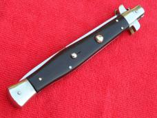 13"AGA / Renzo Pascotto made wasp body picklock switchblade ebony wood bayonet signed certificate