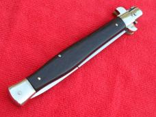 13"AGA / Renzo Pascotto made wasp body picklock switchblade ebony wood bayonet signed certificate