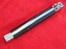 13"AGA / Renzo Pascotto made wasp body picklock switchblade ebony wood bayonet signed certificate