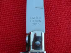 13"AGA / Renzo Pascotto made wasp body picklock switchblade ebony wood bayonet signed certificate