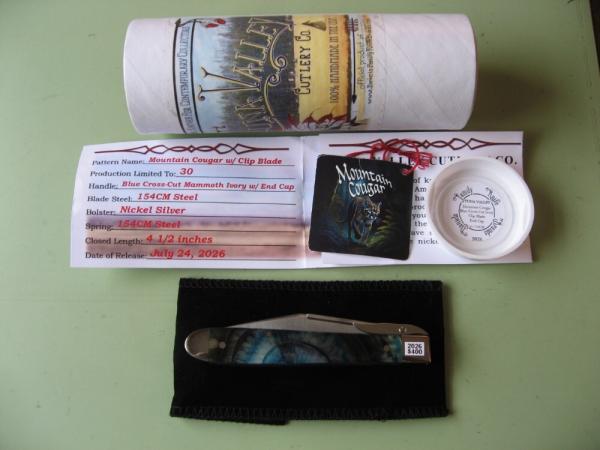 TUNA VALLEY 2026 MOUNTAIN COUGAR SWING GUARD BLUE CROSS CUT IVORY #3