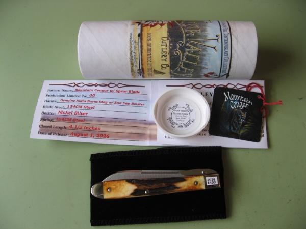 TUNA VALLEY 2026 MOUNTAIN COUGAR SWING GUARD GENUINE STAG SPEAR #1