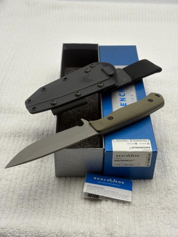 Benchmade 539GY Anonimus Fixed Blade Survival Knife New In Box 