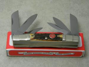JA Henckels Germany Boker HK-24-S Stag 6 Blade Congress Knife in Box