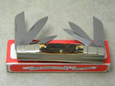 J.A. Henckels Germany (Boker) HK-24-S Stag 6 Blade Congress Knife in Box