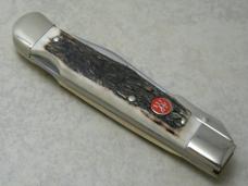 J.A. Henckels Germany (Boker) HK-23-S Stag Swing Guard Lockback Cheetah Style Knife in Box