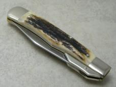 J.A. Henckels Germany (Boker) HK-23-S Stag Swing Guard Lockback Cheetah Style Knife in Box
