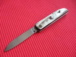 Rare Small Vintage Italian Horn Gentlemans Switchblade Knife