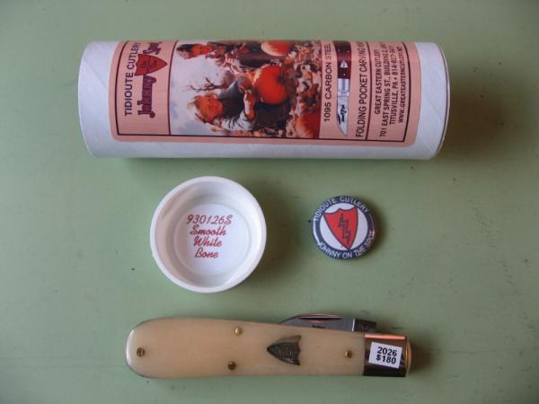 GREAT EASTERN 930126S CARVER JOHNNY ON THE SPOT CARVER SMOOTH WHITE BONE        