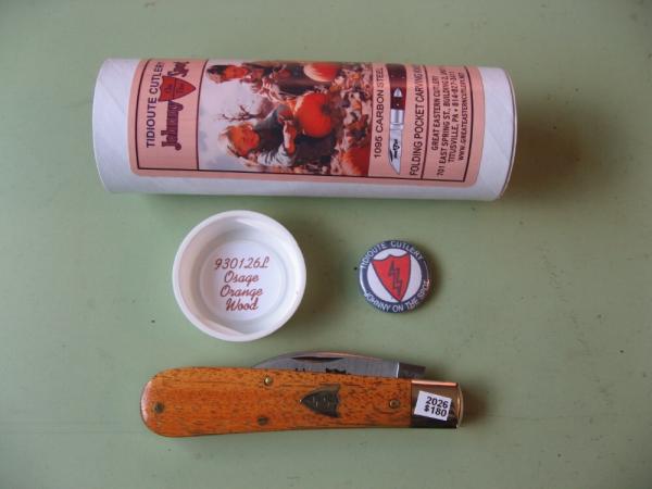 GREAT EASTERN 930126L CARVER JOHNNY ON THE SPOT CARVER OSAGE ORANGE WOOD   