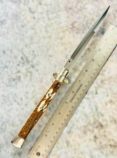 Vintage 13" (33cm) Stiletto w/ Stag Scales - "Maniago Italy" 