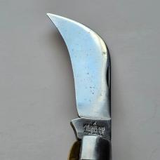 Vintage M Klein & Sons Chicago USA Hawkbill Pruner Lineman Pocket Knife Woodgrain