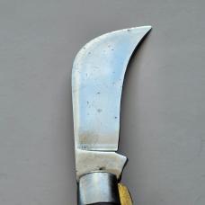 Vintage M Klein & Sons Chicago USA Hawkbill Pruner Lineman Pocket Knife Woodgrain
