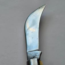Vintage M Klein & Sons Chicago USA Hawkbill Pruner Lineman Pocket Knife Woodgrain