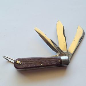 Vintage M Klein amp Sons Chicago USA 3-Blade Electricians Pocket Knife Screwdriver