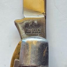 Vintage M Klein & Sons Chicago USA 3-Blade Electricians Pocket Knife Screwdriver