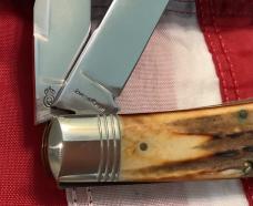 Schatt & Morgan XL Trapper (032 101) with Super Stag Slab Handles -NOS