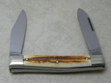Bulldog Brand Germany 1st Generation Stag Lumberjack Moose Knife 2LP 1 of only 36 Made in 1983