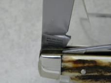 Bulldog Brand Germany 1st Generation Stag Stockman Knife with Heart Shield
