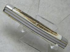 Bulldog Brand Germany 1st Generation Stag Stockman Knife with Heart Shield