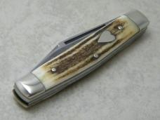 Bulldog Brand Germany 1st Generation Stag Stockman Knife with Heart Shield