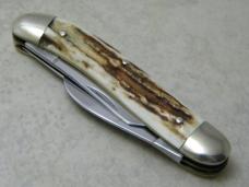 Bulldog Brand Germany 1st Gen 1984 Stag Serpentine Stockman Knife 110th Run for the Roses 1 0f 804