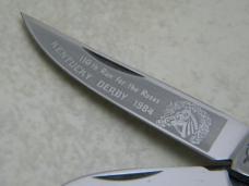 Bulldog Brand Germany 1st Gen 1984 Stag Serpentine Stockman Knife 110th Run for the Roses 1 0f 804