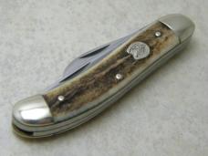 Bulldog Brand Germany 1st Gen 1984 Stag Serpentine Stockman Knife 110th Run for the Roses 1 0f 804
