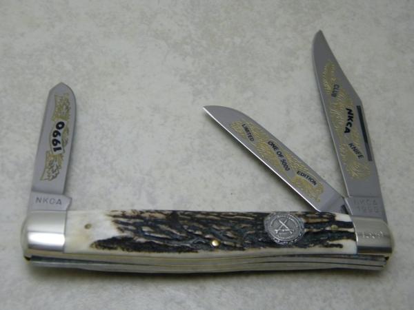 Kissing Crane Robt Klass Solingen Germany Stag 1990 NKCA Club Knife Kissing Crane Robt Klass Solingen Germany Stag 1990 NKCA Club Knife