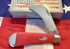 2018 Case xx Large Hawkbill (Mdl# 41011 SS) w/ Super Red Synthetic Handles and USA Shield -NOS