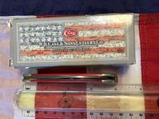 2018 Case xx Large Hawkbill (Mdl# 41011 SS) w/ Super Red Synthetic Handles and USA Shield -NOS