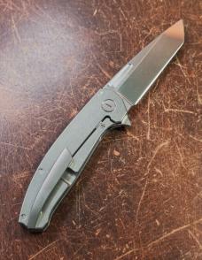 Hog House Knives Mini Veli - Titanium Tumbled (Slab) Finish - RWL 34 