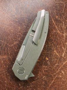 Hog House Knives Mini Veli - Titanium Tumbled (Slab) Finish - RWL 34 