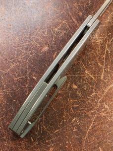 Hog House Knives Mini Veli - Titanium Tumbled (Slab) Finish - RWL 34 