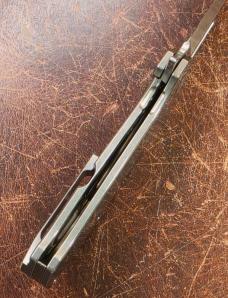 Hog House Knives Mini Veli - Titanium Tumbled (Slab) Finish - RWL 34 