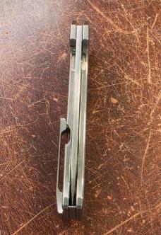 Hog House Knives Mini Veli - Titanium Tumbled (Slab) Finish - RWL 34 