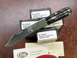 CASE XX Knives Barlow Buffalo Horn Pocket Knife 65033