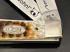 Rare Case XX 1988 Jerry CLOWER One Arm Razor Trapper 002 ROG 6254 RAZ Beautiful Handles/Showcase NEW