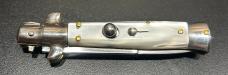Dolphins 7" Picklock Stiletto, White Pearlex, Maniago Italy