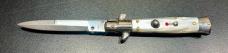 Dolphins 7" Picklock Stiletto, White Pearlex, Maniago Italy
