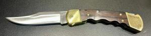 Vintage 1970's Buck U.S.A. 110 "Custom Finger Groove" Lockback Knife