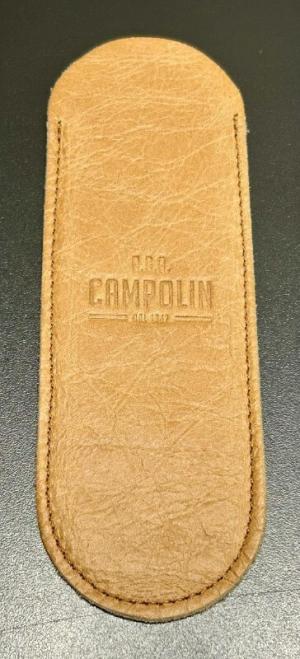 AGA Campolin Italy Tan Leather Pouch Fits up to 11quot Stilettos