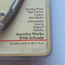 Vintage Schrade USA 106OT Old Timer Grandads Pocket Knife w/ Scissors NIP NOS Sealed