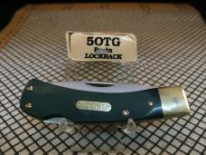 SCHJRADE OLD TIMER 5OT BRUIN USA VINT. 1958-63 1095 CARBON STEEL LOCK BACK POCKET KNIFE BOX & PAPERS