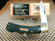 SCHJRADE OLD TIMER 5OT BRUIN USA VINT. 1958-63 1095 CARBON STEEL LOCK BACK POCKET KNIFE BOX & PAPERS